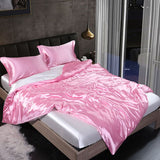 Shurui Silk Four Piece Set 150x200cm 1.2 m bed hat four-piece set [quilt cover 150x 200cm]