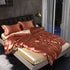 Shurui Silk Four Piece Set 150x200cm 1.2 meters bed sheets four-piece set [quilt cover 150x 200cm]