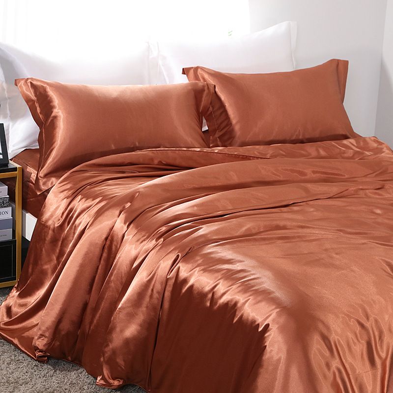 Shurui Silk Four Piece Set 150x200cm 1.5 meters bed sheets [quilt cover 200x 230cm]