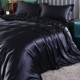 Shurui Silk Four Piece Set 150x200cm 2.0 meters bed sheets [quilt cover 220x 240cm]