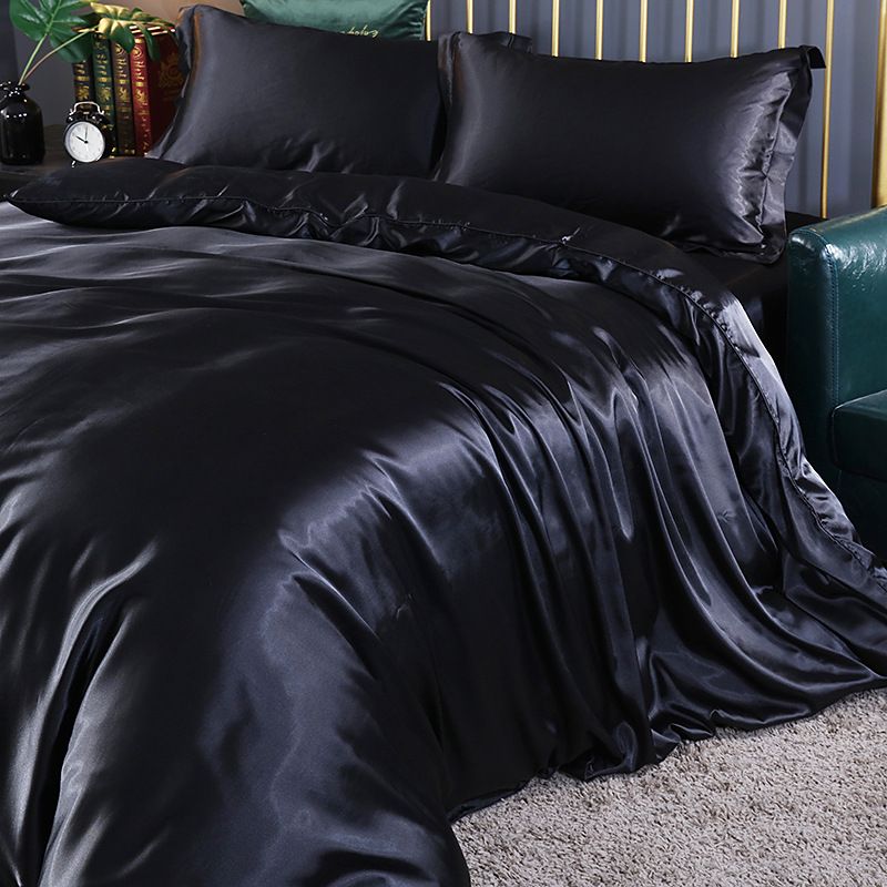 Shurui Silk Four Piece Set 150x200cm 2.0 meters bed sheets [quilt cover 220x 240cm]
