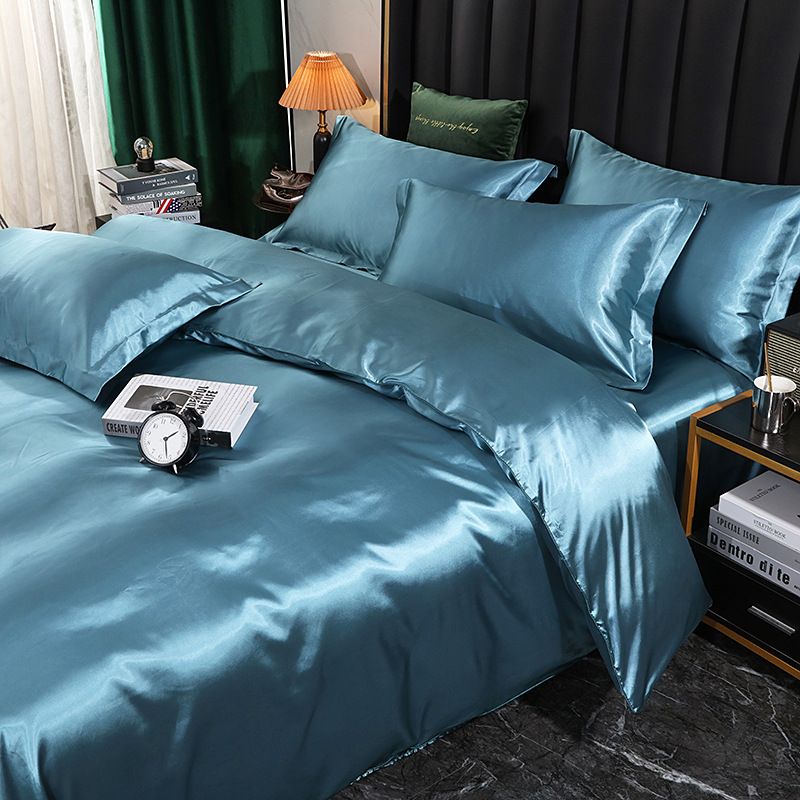 Shurui Silk Four Piece Set 150x200cm 2.0 meters bed sheets [quilt cover 220x 240cm]