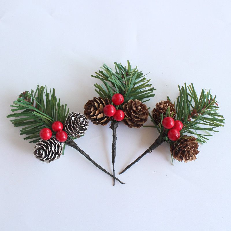 Rong & Jane Natural Pine Cone Xmas Ornament Handmade True color