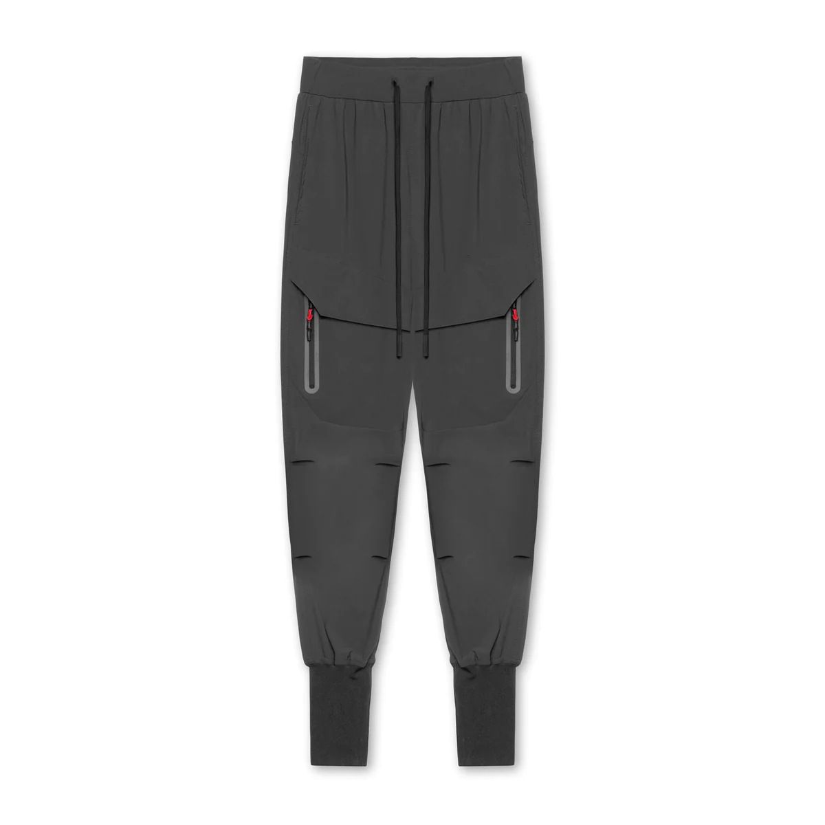 Men Polyester Jogger Pants Spring Autumn Grey
