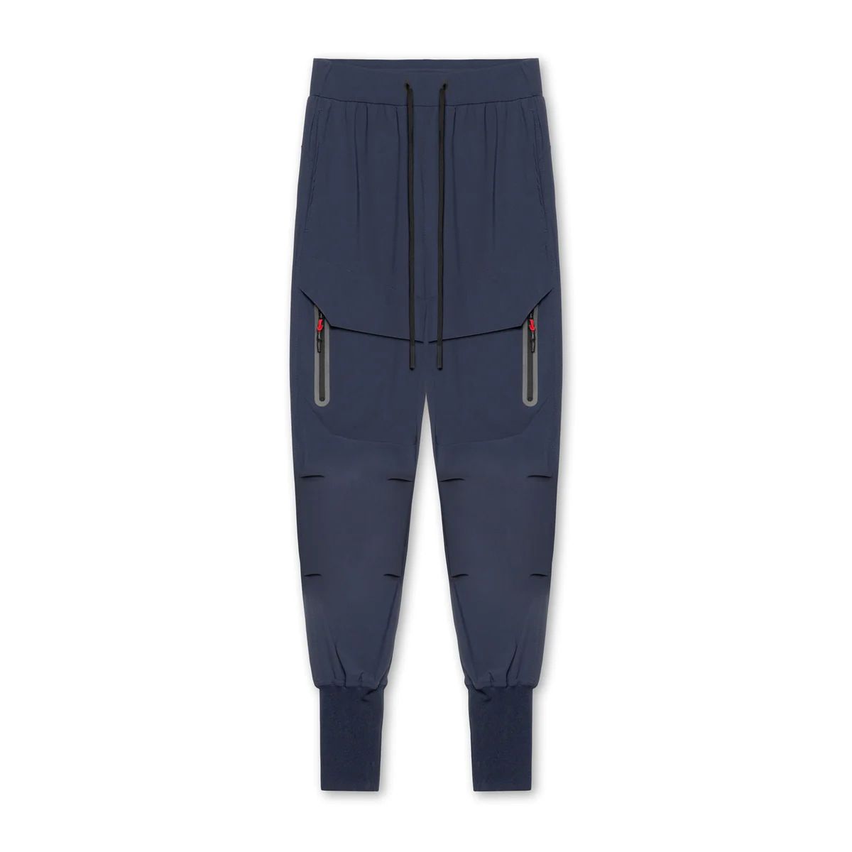 Men Polyester Jogger Pants Spring Autumn Navy L