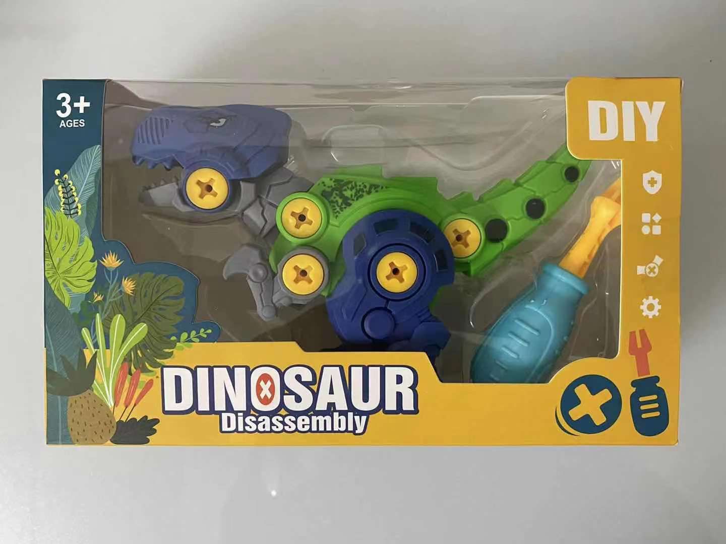 Dinosaur Building Blocks Educational Toy Velociraptor Window Boxed