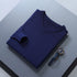 Men V Neck Pullover Knitwear Loose Long Sleeve Navy