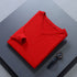 Men V Neck Pullover Knitwear Loose Long Sleeve Big Red XL