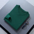 Men V Neck Pullover Knitwear Loose Long Sleeve Dark green XL