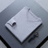 Men V Neck Pullover Knitwear Loose Long Sleeve Light gray XXL