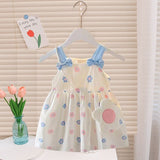 Girls Cotton Princess Dress Floral Summer BDKL Lotus Pink 100cm-XL