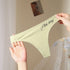 Women Thong Underwear Leng Yans Beauty Ice Silk Nylon Light green M [35.00 kg-50.00 kg]