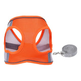 Pippi Dog Harness Polyester Breathable Mesh M Orange L