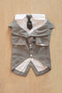 Pet Suit Dog Tuxedo Wedding little tail Polyester Light gray Size: L; Neck (cm): 32-38; Bust (cm): 44-50; Back length (cm): 31-35; Recommended pet weight (kg): 7.0 - 10.0
