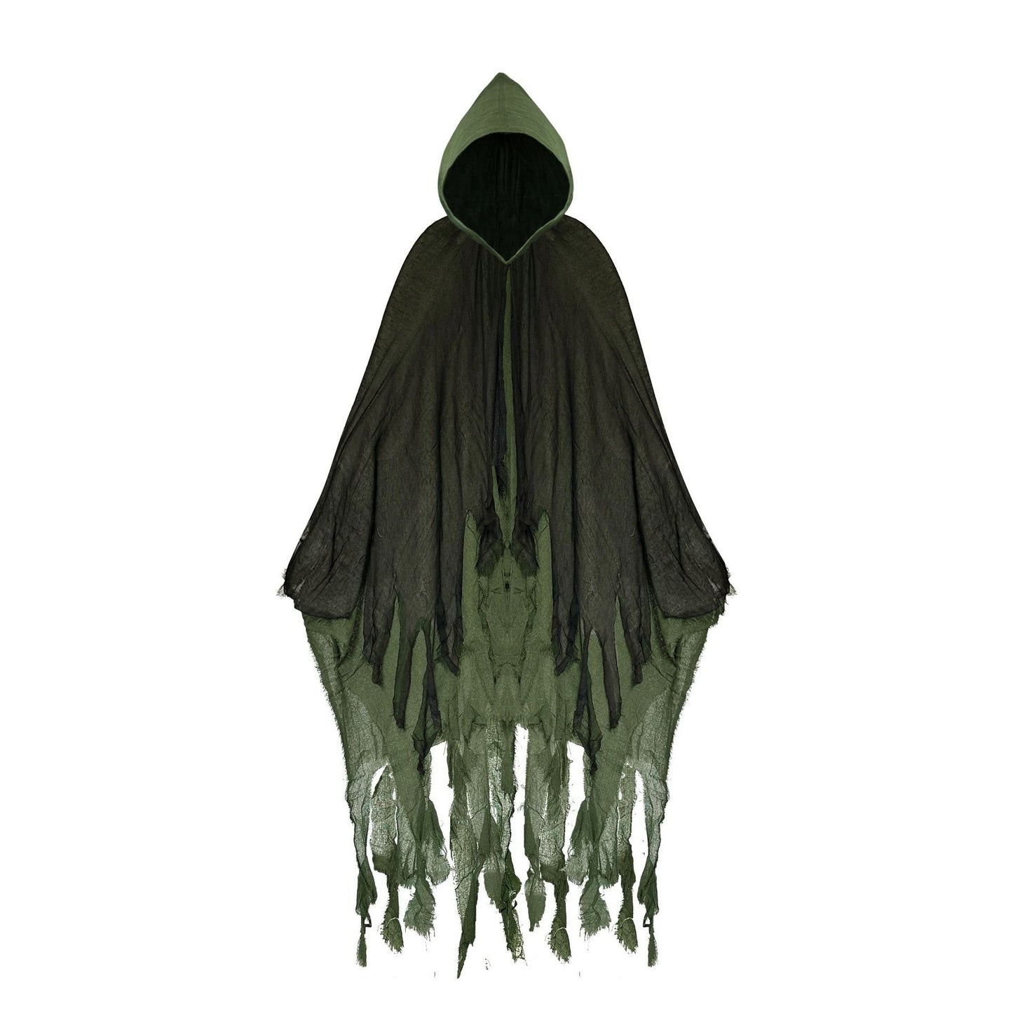 HSX Halloween Zombie Cloak Costume Props Dark green cloak Free size