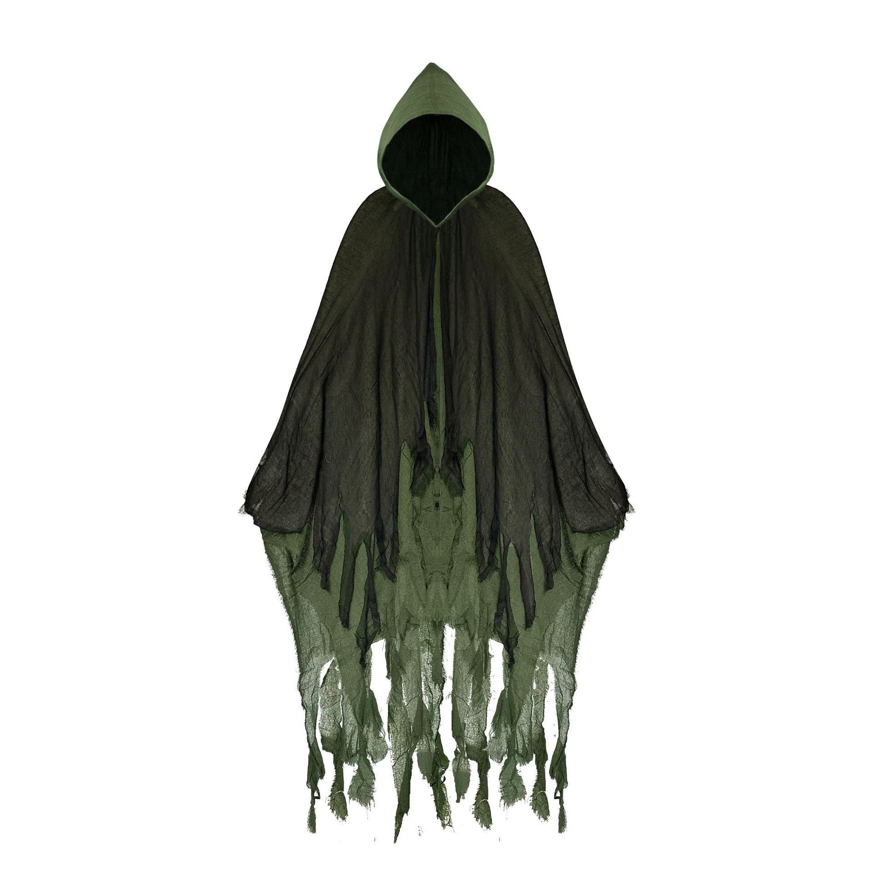 HSX Halloween Zombie Cloak Costume Props Dark green cloak Free size