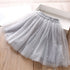 Girls Cotton Cake Skirt Princess Grey 150