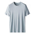 Kang Gongfang Men Modal T-Shirt Crewneck Short Sleeve Round neck-gray blue 5XL (103.00kg