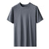 Kang Gongfang Men Modal T-Shirt Crewneck Short Sleeve Round neck-iron gray 3XL(161kg ~ 180kg)
