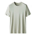 Kang Gongfang Men Modal T-Shirt Crewneck Short Sleeve Round neck-olive XL (121kg ~ 140kg)