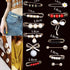 WSD Pearl Waist Pin Flower Brooch Unisex 7.5com waist-closing needle 4-piece set A