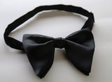 Men Bow Tie Solid Color Black Polyester