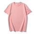 Men Short Sleeve T Shirt Cotton Loose Summer Flower pink 190/4XL(175kg -190kg)