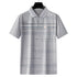 Men Summer Cotton Polo Shirt Loose Breathable B010 Gray XXL