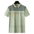 Men Summer Cotton Polo Shirt Loose Breathable B005 Apricot XXXL