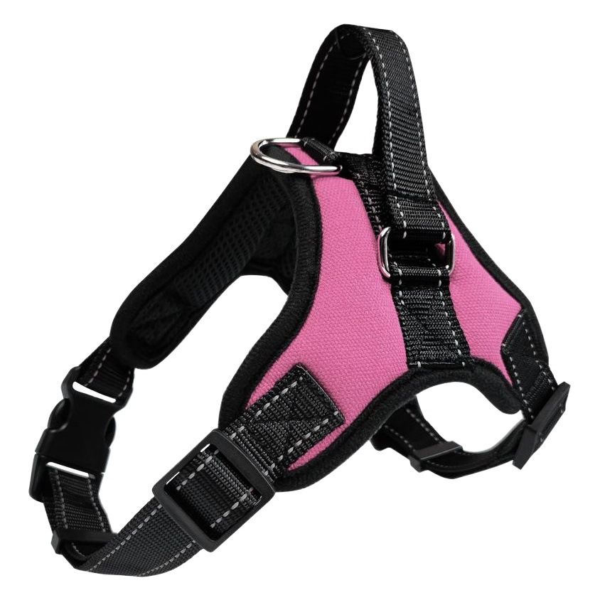 YOBI bear Dog Harness Retractable Vest Cloth Black 1.5 m spring rope M