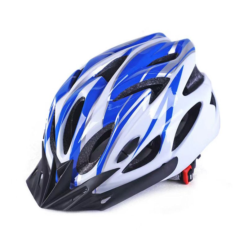 Cycling Helmet PC EPS OEM One Piece Unisex White Blue Average size 54-61cm