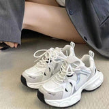 Women Lightweight Sneakers Mesh Casual Shoes White 36