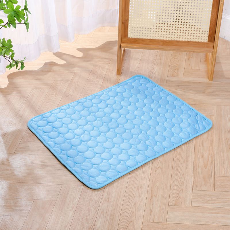 Jun Zhe Pet Ice Silk Cooling Mat for Dogs Ice silk pad blue XL(100*75cm) about 280g