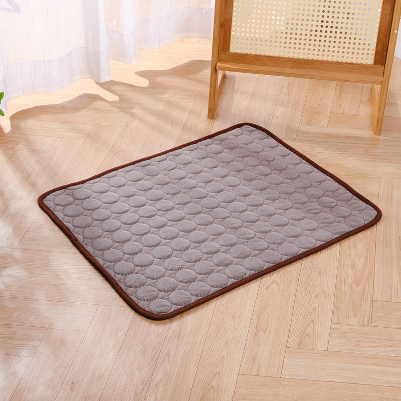 Jun Zhe Pet Ice Silk Cooling Mat for Dogs ice silk pad brown XL(100*75cm) about 280g