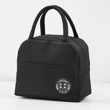 Youwang Kids Insulated Lunch Bag Oxford Cloth Waterproof Black