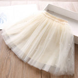 Girls Cotton Cake Skirt Princess Grey Champagne 110