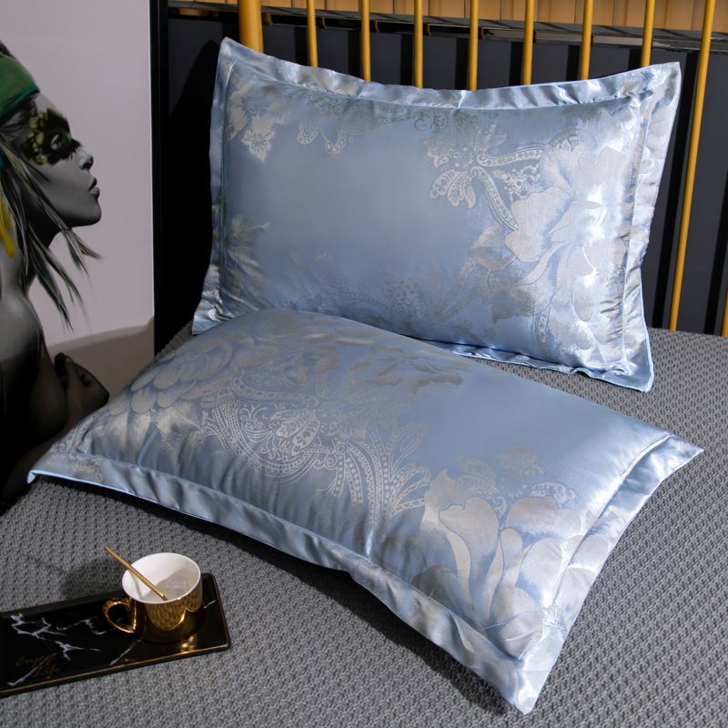 Jacquard Pillowcase Polyester 48x74cm 48*74cm [one pack]