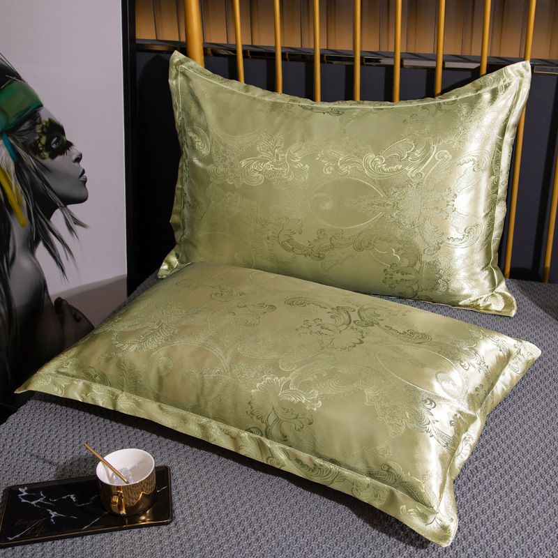 Jacquard Pillowcase Polyester 48x74cm 48*74cm [one pack]