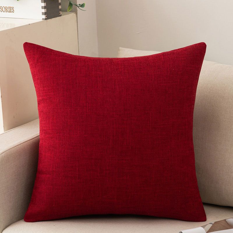 Shengdu Solid Color Polyester Pillow Case 40x40cm csmm wine red 50*70cm single pillowcase
