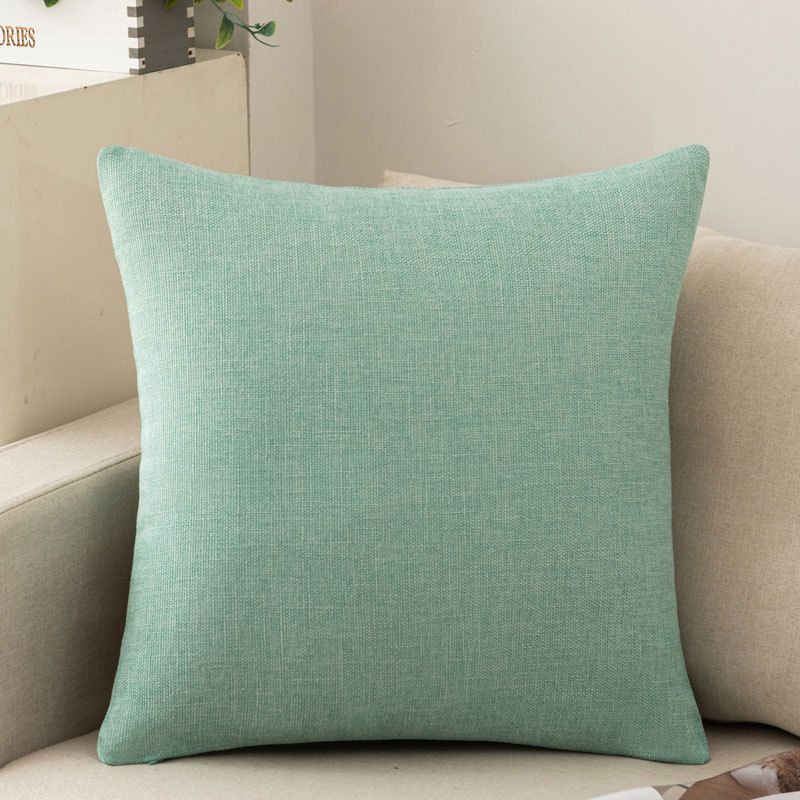 Shengdu Solid Color Polyester Pillow Case 40x40cm csmm light green 50*70cm with pillow core