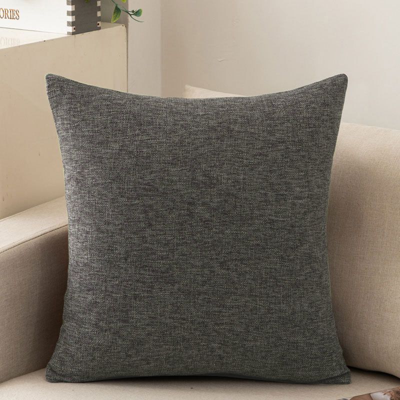 Shengdu Solid Color Polyester Pillow Case 40x40cm csmm dark gray 40*40cm single pillowcase