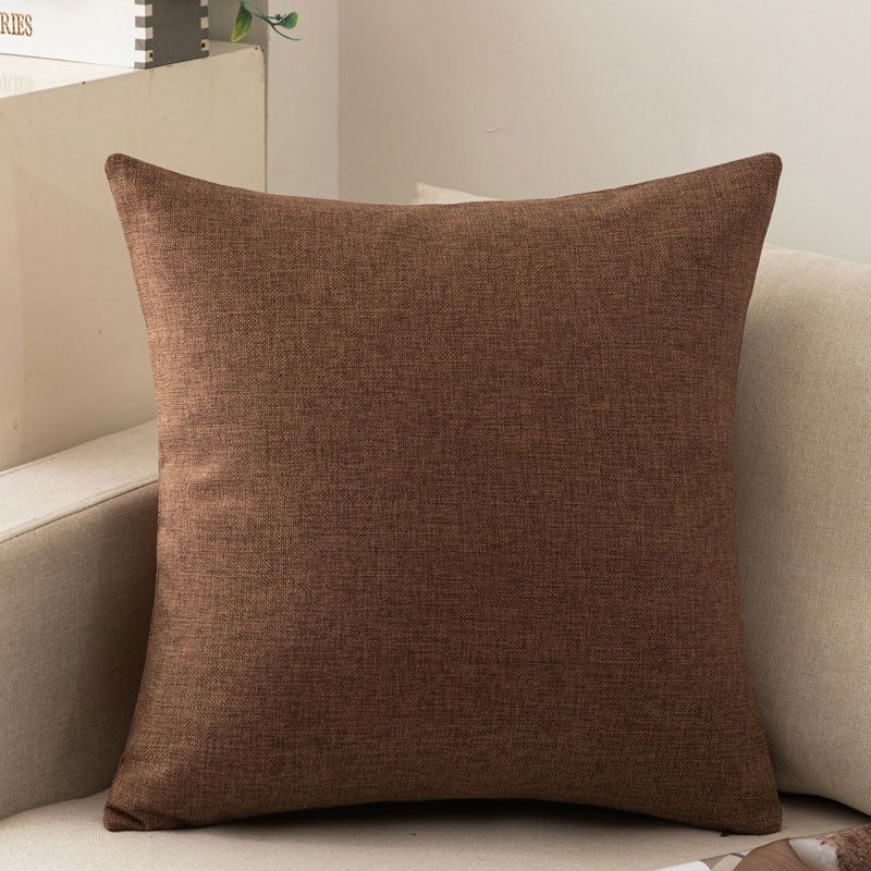 Shengdu Solid Color Polyester Pillow Case 40x40cm Csmm Dark Curry 40*60cm with pillow core