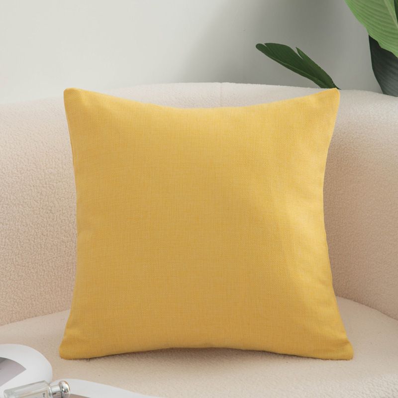 Shengdu Solid Color Polyester Pillow Case 40x40cm csmm bright yellow 60*60cm with pillow core