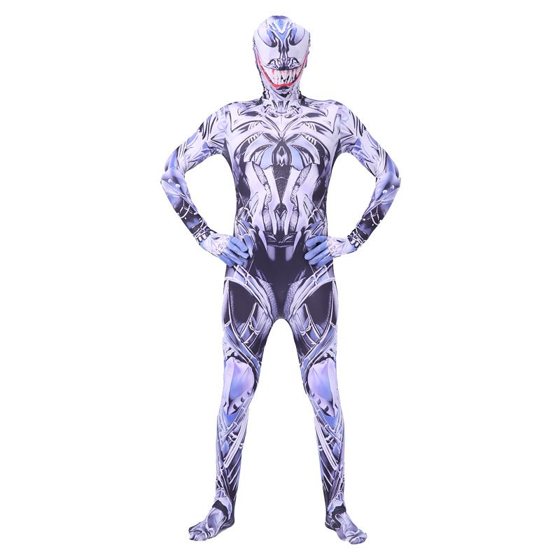 Spiderman Cosplay Costume Milk Silk One Piece Suit Colored venom Children's 150 yards