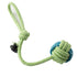 Sour bear Dog Chew Toy Cotton Rope Molar Bite Resistance Two-color tug-of-war ball Green
