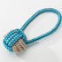 Sour bear Dog Chew Toy Cotton Rope Molar Bite Resistance Two-tone basketball Blue