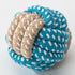 Sour bear Dog Chew Toy Cotton Rope Molar Bite Resistance Two-color cotton ball Blue