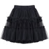 Girls Princess Skirt Polyester Ruffled Summer Black 140cm