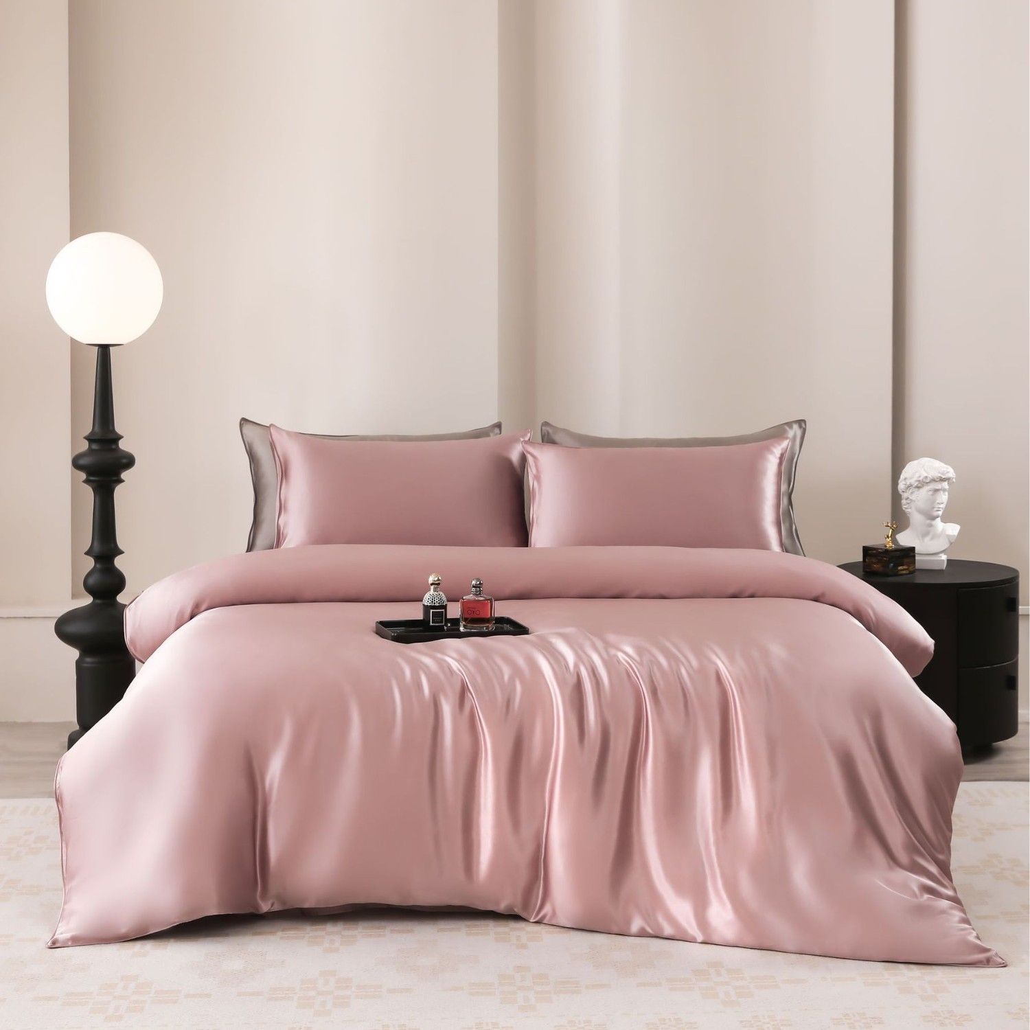 Oval Silk Workshop 22 Momme Silk Four Piece Set 1.2 m bed (1.5x 2 m quilt cover 2x 2.3 sheets