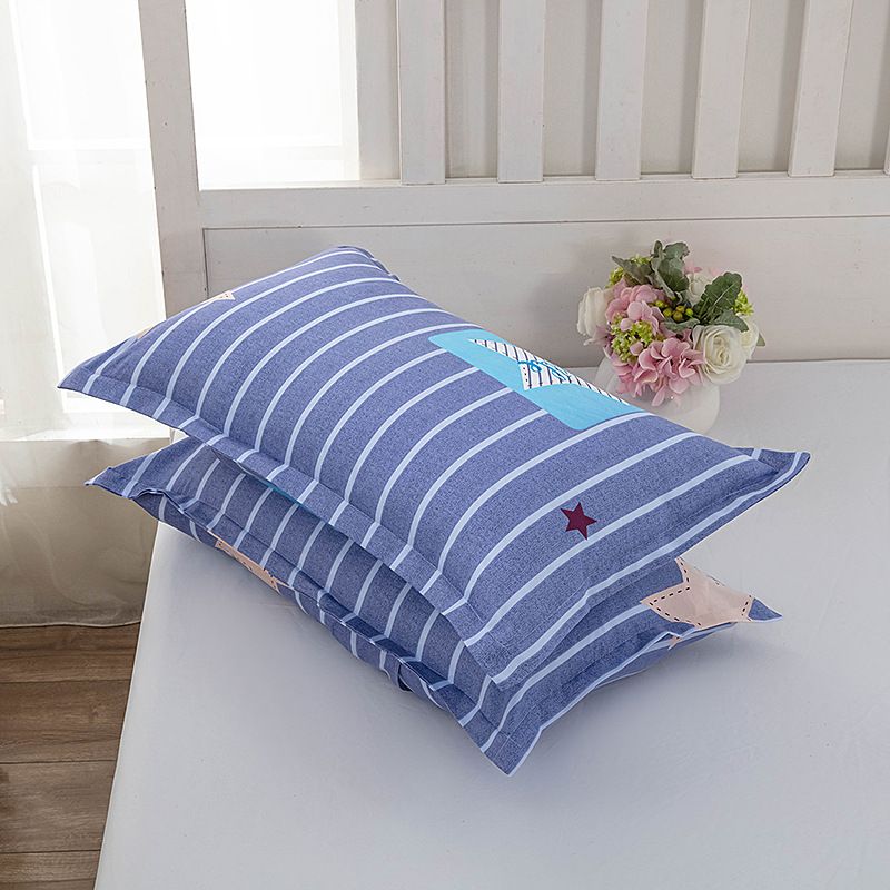 Tiao yuyun Pillowcase Pair Polyester 48x74cm 48*74cm [pillowcase one]